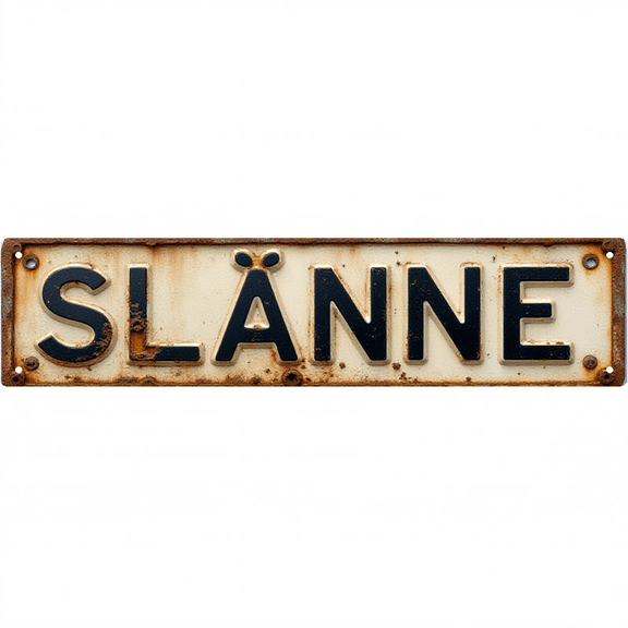 Wall Decor 16*4 Inch Tin Signs "SL?NNE" European Exotic Personalized Wall Decor