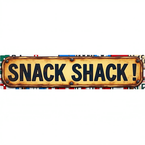 Wall Decor 16*4 Inch Tin Signs SNACK SHACK Casual Food Leisure Retro Decor