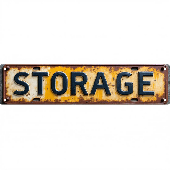 Wall Decor 16*4 Inch Tin Signs "STORAGE" Home Garage Utility Decor