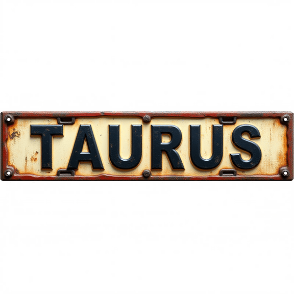 Wall Decor 16*4 Inch Tin Signs "TAURUS" Zodiac Bedroom Aesthetic Decor