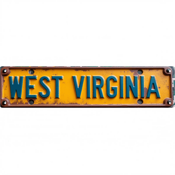 Wall Decor 16*4 Inch Tin Signs WEST VIRGINIA American State Local Style Decor
