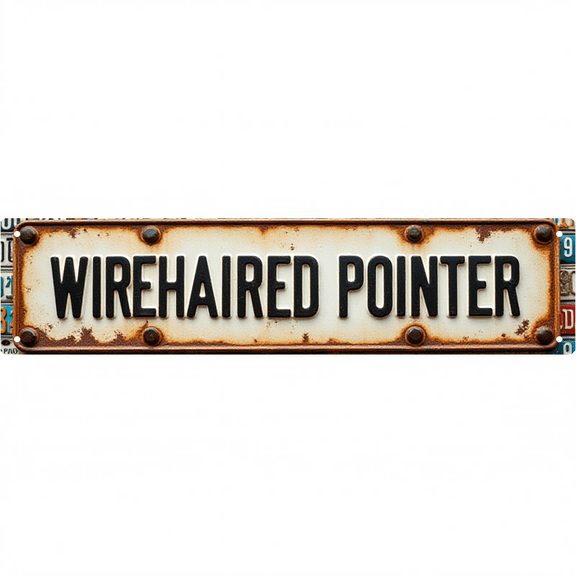 Wall Decor 16*4 Inch Tin Signs WIREHAIRED POINTER Hunting Pet Dog Family Decor