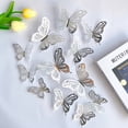 thumbnail image 1 of Wall Decor, Butterfly Wall Art, 3D Wall Decor, Gold Wall Decor, 12Pc Hollow Butterfly Removable Diy Ornaments for Wall, Window and Party Space Accent, 1 of 6