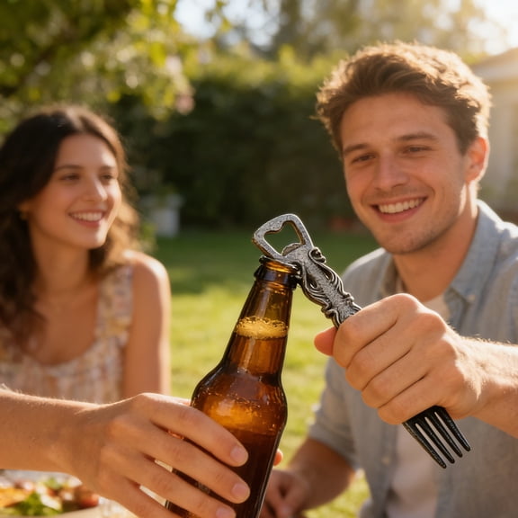 Wall Decor,Cast Iron Utensil,Vintage Spoon Fork Knife Bottle Opener Rustic Farmhouse Decor for Kitchen Dining Room Bar,Solid Durable Easy Hang Iron Wall Art