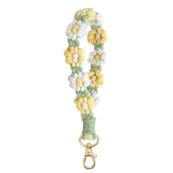 Wall Decor Clearance! Boho Handmade Macrame Keychain Wristlet Keychain Keychain Weave Exquisite Keyring Holder Bracelet Lanyard for Women