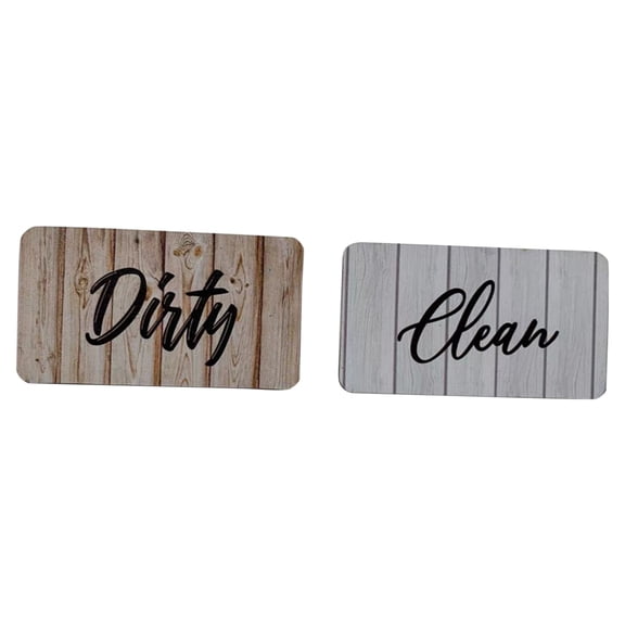 Wall Decor Dishwasher Magnet Clean Dirty Sign Indicator Fashion Universal Double Sided Kitchen Dishwasher Wash Refrigerator Magnet, Household Stickers