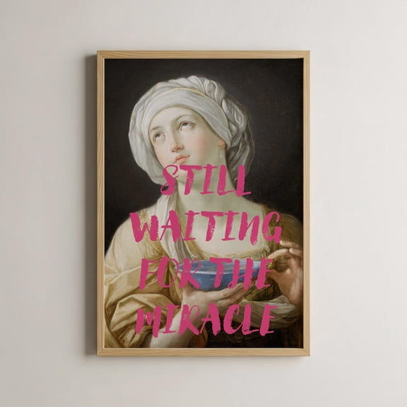 Wall Decor Ironic Classical Art Print Quirky Art