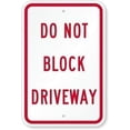 thumbnail image 1 of Wall Decor Metal Sign Great Tin Signs Vintage Sign Do Not Block Driveway Post Plaue 12x8 Plate, 1 of 4