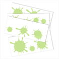 thumbnail image 1 of Wall Decor Plus More WDPM1732 Splatter and Splotches 13 Piece Wall Vinyl Sticker Dots Decal 5"-1.75" FUN Mud Art Room School Key Lime Green, 1 of 4