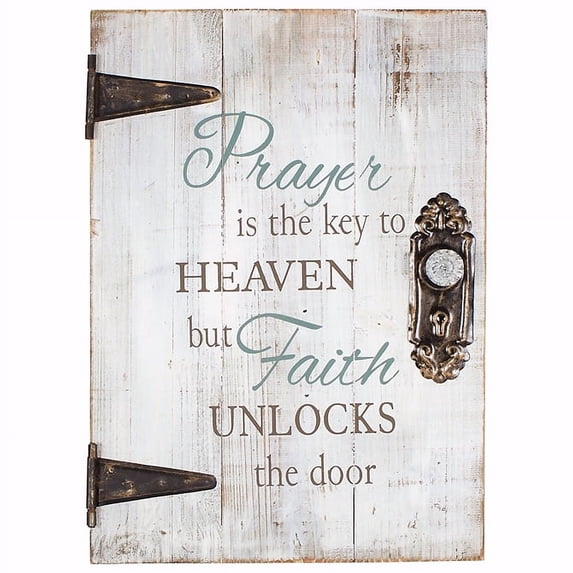 Wall Decor-Prayer Is The Key (Typography Expressions) (18" x 13")