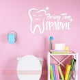 thumbnail image 1 of Wall Decor Quote Bring Sparkle Dental Office Motivational Vinyl Sticker Decals 23x15-Inch White, 1 of 1