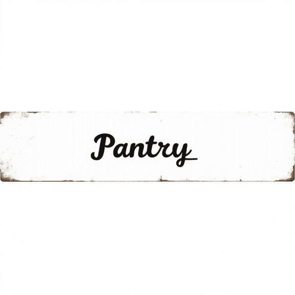 Wall Decor Sign 16*4 inches "Pantry" script design Kitchen Pantry decor