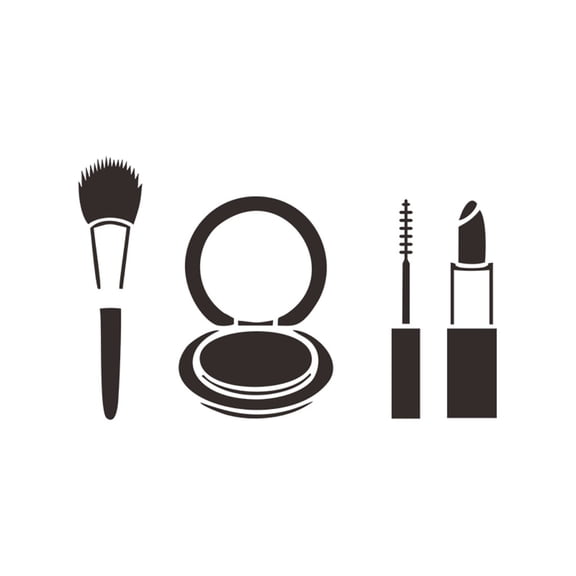 Wall Decor Sticker – Fashion Lipstick & Makeup Girl Face Decal for Bedroom, Bathroom, Mirror, Wall Art – Beauty-Themed Vinyl Peel-and-Stick