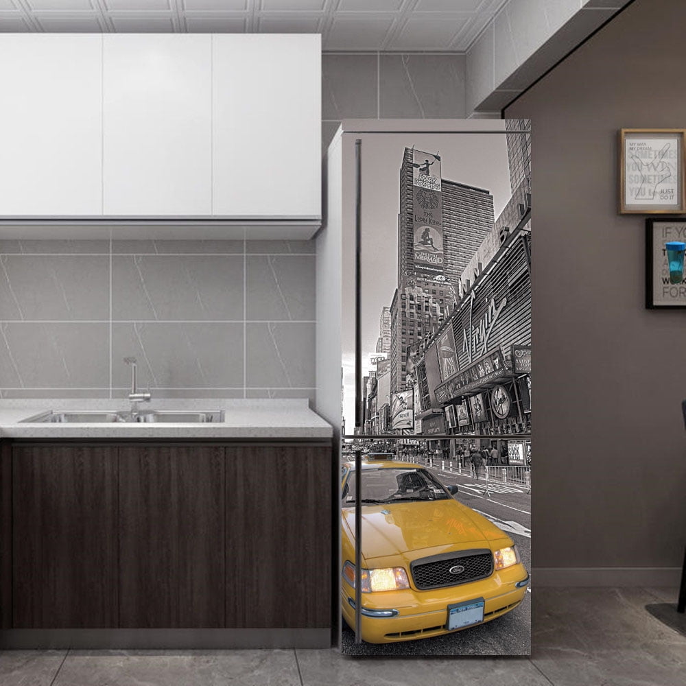 Wall Decor Sticker Refrigerators For Kitchen Paste Vinyl Food Cute Cars