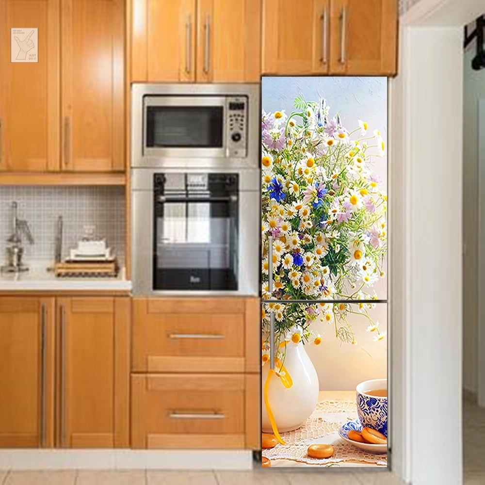 Wall Decor Sticker Refrigerators For Kitchen Paste Vinyl Food Cute Cars