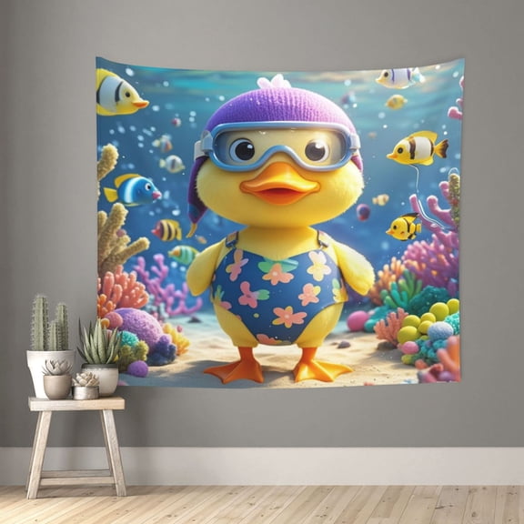 Wall Decor Tapestries Bikini Duck 20 Anime Tapestry Wall Hanging Dorm Bedroom Living Room Decor