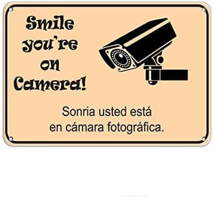 Wall Decor Warning Smile You're On Camera Security Signs Road Business ...