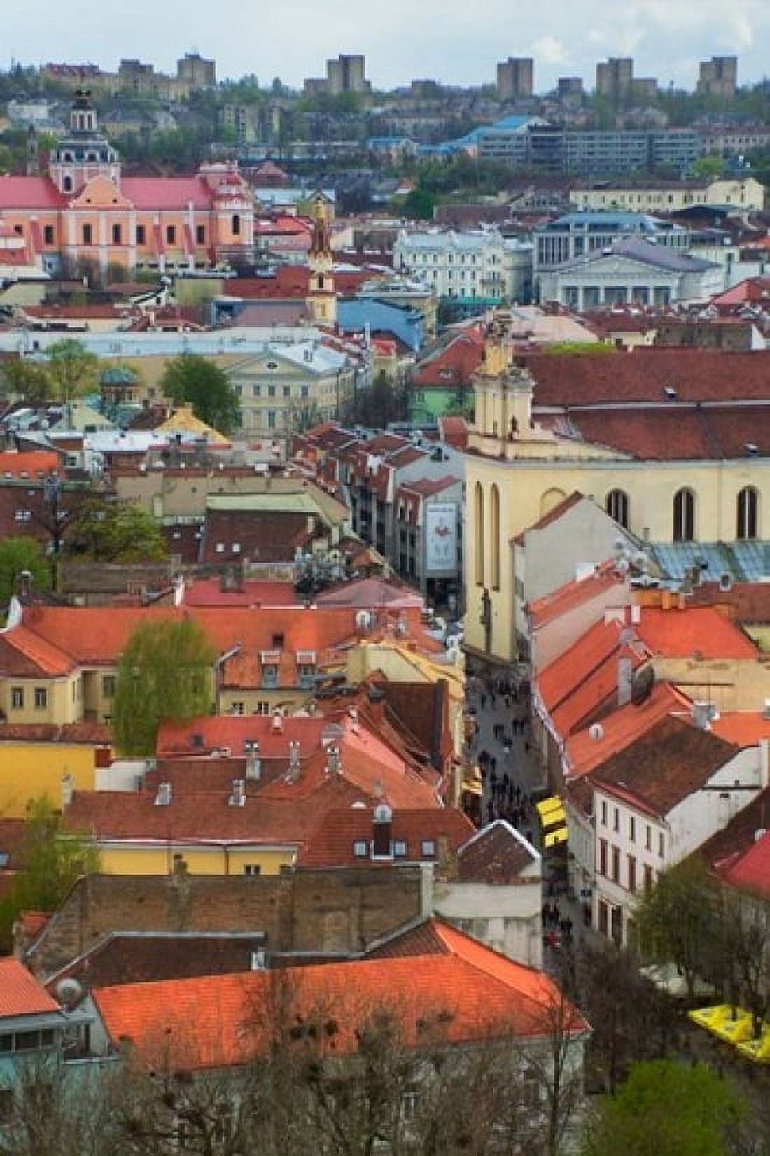 Wall Decorated with Teapot and Cobbled Street in the Old Town Vilnius Lithuania I Canvas Art - Keren Su DanitaDelimont (11 x 17)