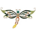 thumbnail image 1 of Wall Decorations Copper and Gem Dragonfly Decoration Collectible Decor, 1 of 1
