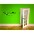 thumbnail image 1 of Wall Design Pieces 7 Out Of 3 Are Math Illiterate 4 X 16", 1 of 1