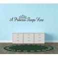 thumbnail image 1 of Wall Design Pieces A Princess Sleeps Here Teen Girl Baby Inspirational Quote Sign Banner Bumper 12x26", 1 of 1