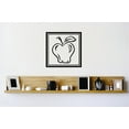 thumbnail image 1 of Wall Design Pieces Apple Fruit With Leaf Home 12x12 Inches, 1 of 1