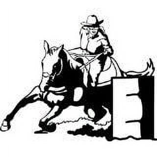 Wall Design Pieces Barrel Racing 16x16