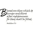 thumbnail image 1 of Wall Design Pieces Blessed Are They Matthew 56 Kjv Bible Quote Home 12 X 36", 1 of 1