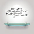 thumbnail image 1 of Wall Design Pieces Bubbles Relax Refresh Wash Bathroom 16x24 Inches, 1 of 1