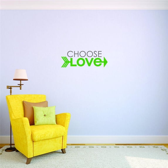 Wall Design Pieces Choose Love Inspirational Life Quote 8x28 Inches