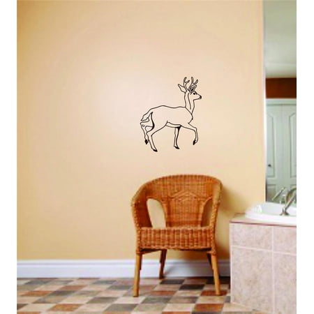 Wall Design Pieces Deer / Buck Animals Picture Graphic Room Ideas 18 X 18 Inches
