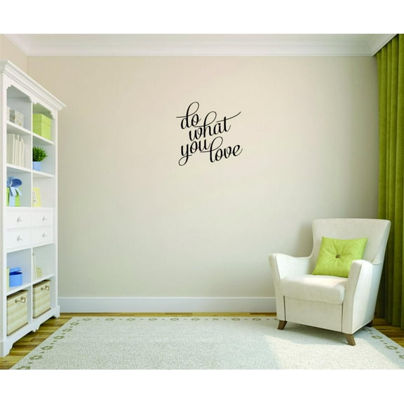 Wall Design Pieces Do What You Love Text Lettering Inspirational Life Quote 20x30"