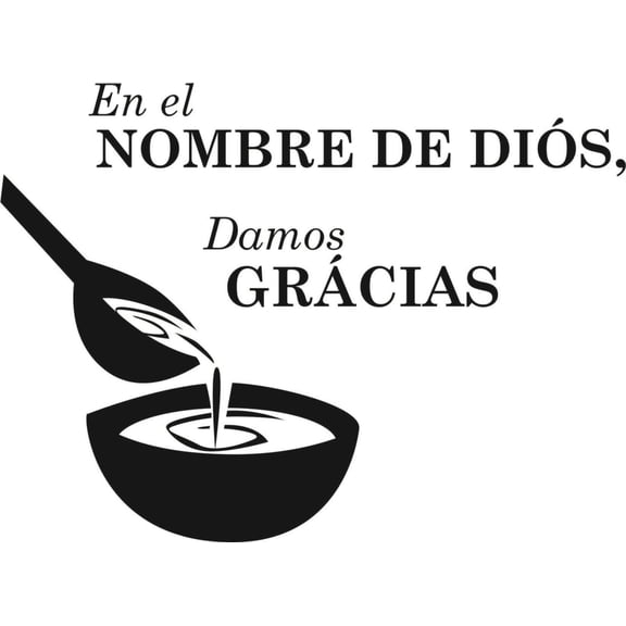 Wall Design Pieces En El Nombre De Dios Religious 12 X 18 Inches