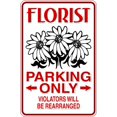 thumbnail image 1 of Wall Design Pieces Florist Parking Signs 9 Inches X 18 Inches, 1 of 1