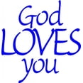 thumbnail image 1 of Wall Design Pieces God Loves You, 1 of 1