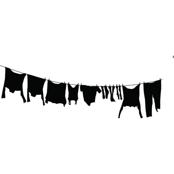 Wall Design Pieces Hanging Clothes 12 Inches X 36 Inches