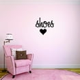 thumbnail image 1 of Wall Design Pieces Heshoes Teen Girls Fashion Wardrobe Closet Quote 12x12", 1 of 1