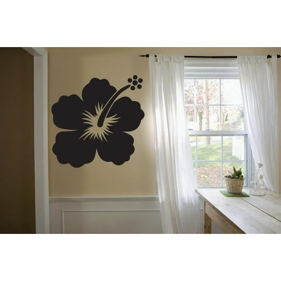 Wall Design Pieces Hibiscus Flower Plant 12x18 Inches
