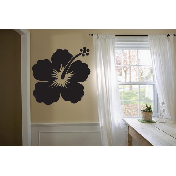 Wall Design Pieces Hibiscus Flower Plant 16x24 Inches
