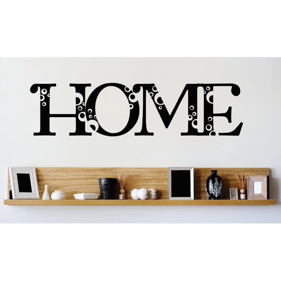 Wall Design Pieces Home Sign Image Quote 12x30"