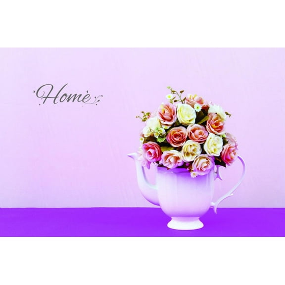 Wall Design Pieces Home Text Lettering Sign Quote 10x40"