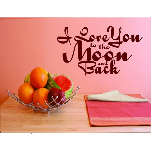 Wall Design Pieces I Love You To The Moon And Back Inspiration Quote 20x20