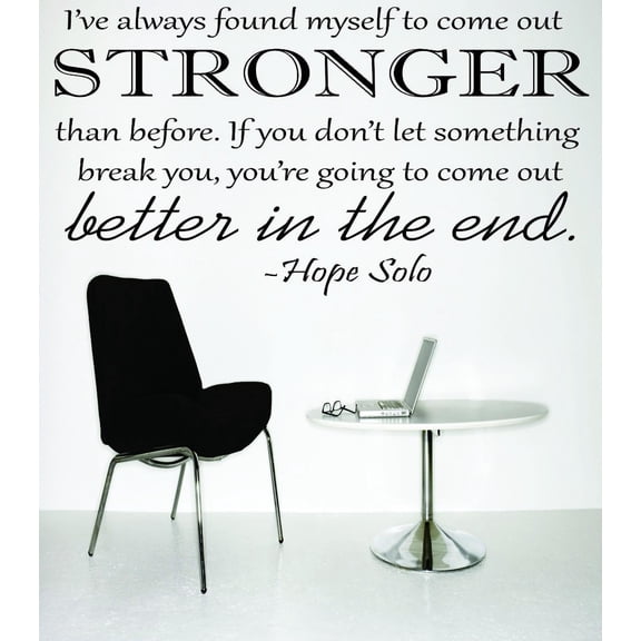 Wall Design Pieces I've Always Found Myself To Come Out Stronger Than Before. Don't Let Something Break You Quote 20 X 30"