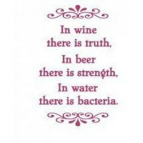 Wall Design Pieces In Wine There Is Truth In Beer..