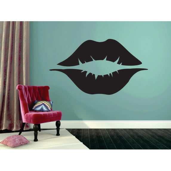 Wall Design Pieces Lips Kiss Design 16x24"