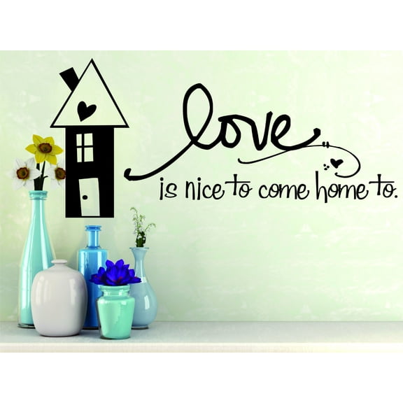 Wall Design Pieces Love Is Nice To Come Home To Quote 20x30"