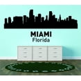 thumbnail image 1 of Wall Design Pieces Miami Florida United States Major City Geographical Map Landmark 30x64, 1 of 1
