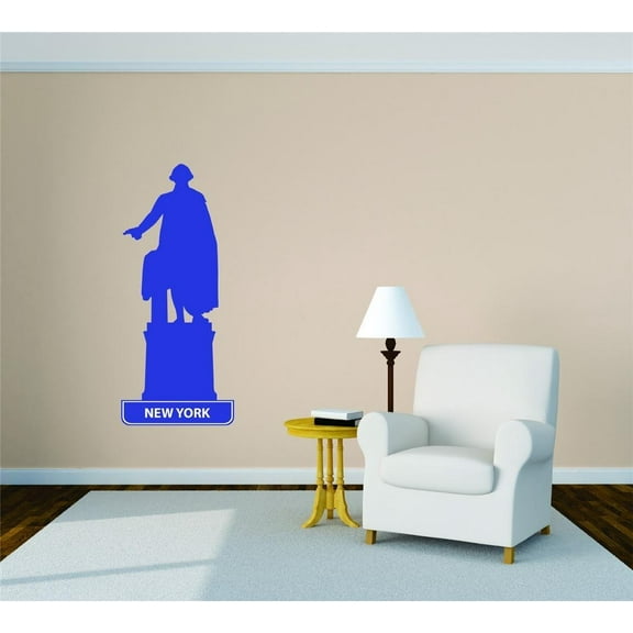 Wall Design Pieces New York United States Major City Geographical Map Landmark 15x50