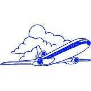 Wall Design Pieces Plane Kids Boys