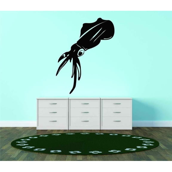 Wall Design Pieces Sea Ocean Animal Giant Squid 20x60